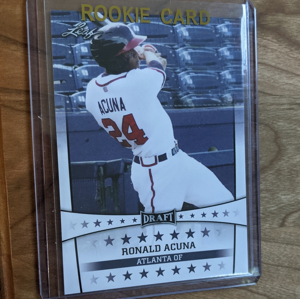 👣2017 Leaf Draft Ronald Acuna Jr Rookie Card